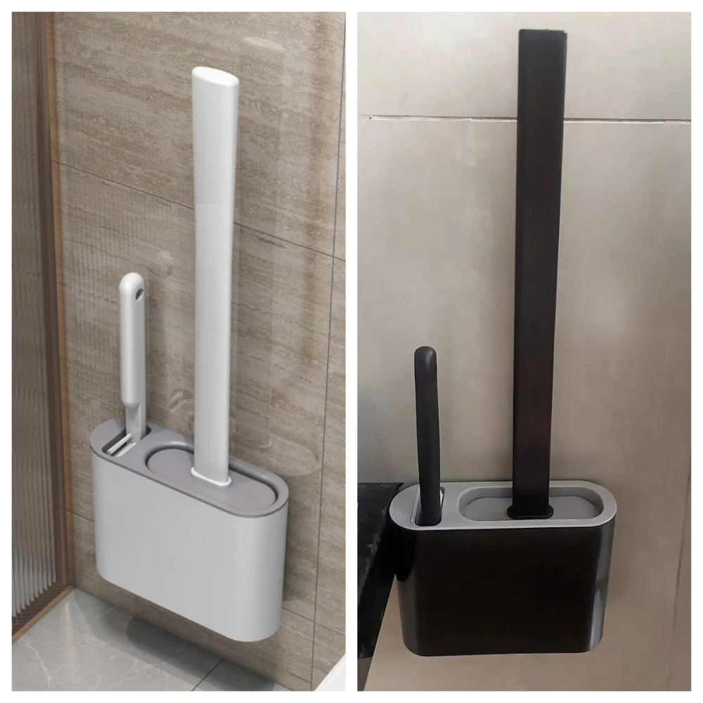 2 EM 1 Escova Sanitária Quadrada Multiuso Para Privada de Silicone em Oferta na Shopee