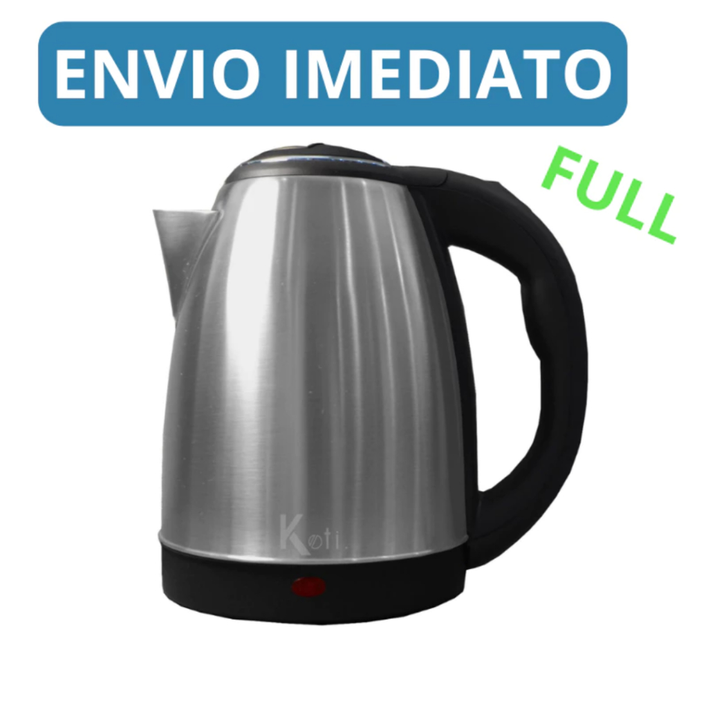 Chaleira Jarra Elétrica Térmica Bule Com Tampa Inox Prateada 1.8litros