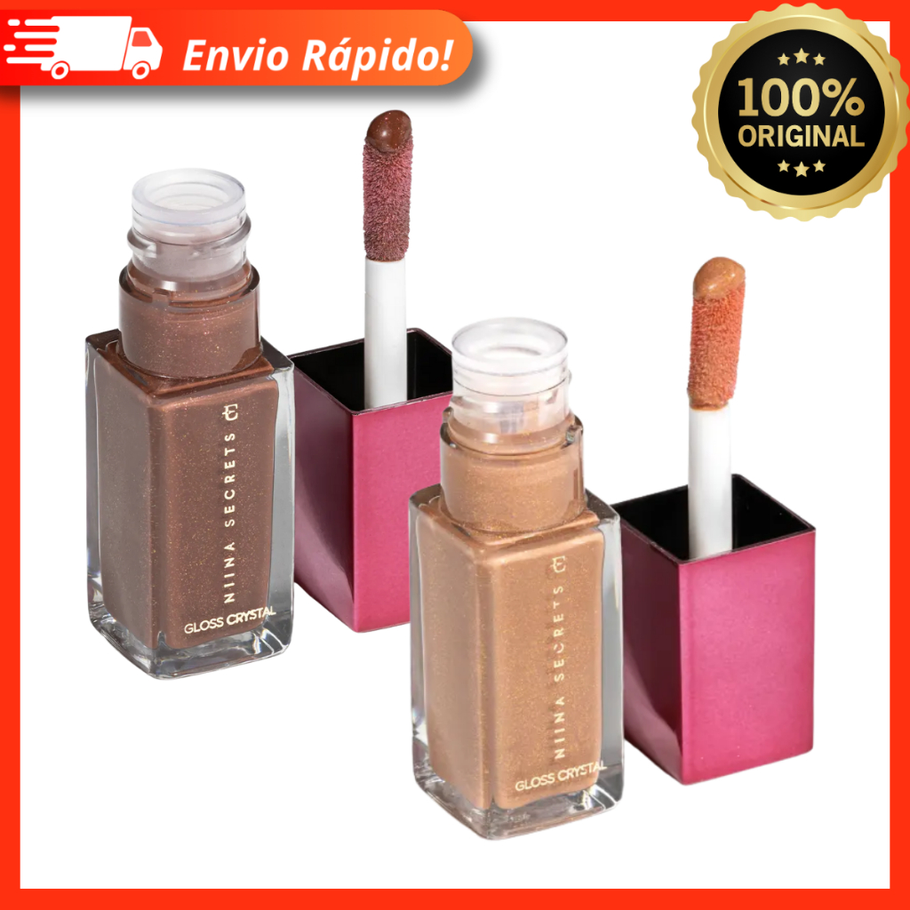 Gloss Crystal Cream Niina Secrets Eudora 7ml - Gloss Efeito Espelhado Super Brilhoso