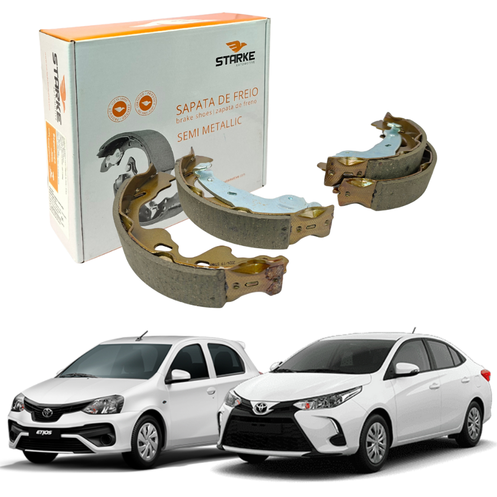 Sapata Lona De Freio J2 1.4 16V Etios Yaris 1.3 1.5 2011 Em Diante em Oferta na Shopee