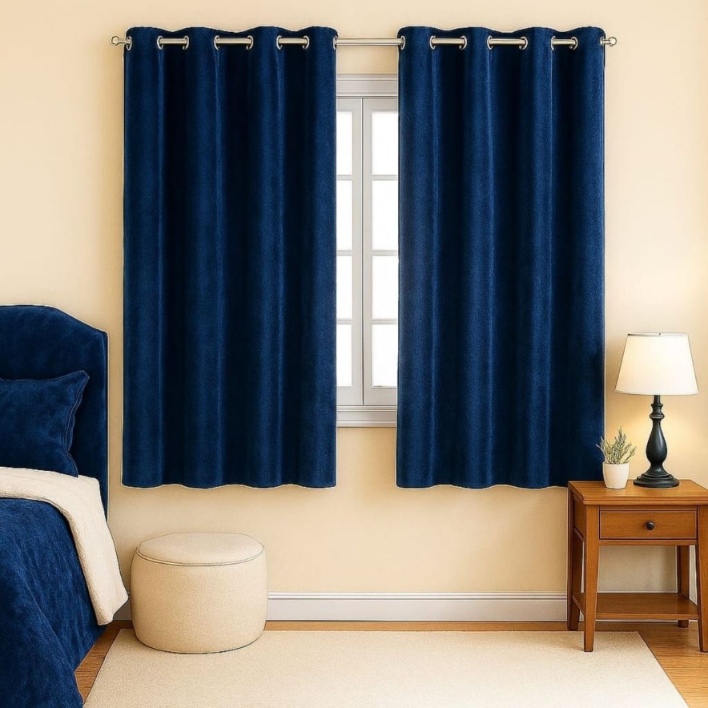 Cortina Suede Com Toque Aveludado Corta Luz Semi Blackout Para Decoração Sala Quarto Escritório Vários Tamanhos