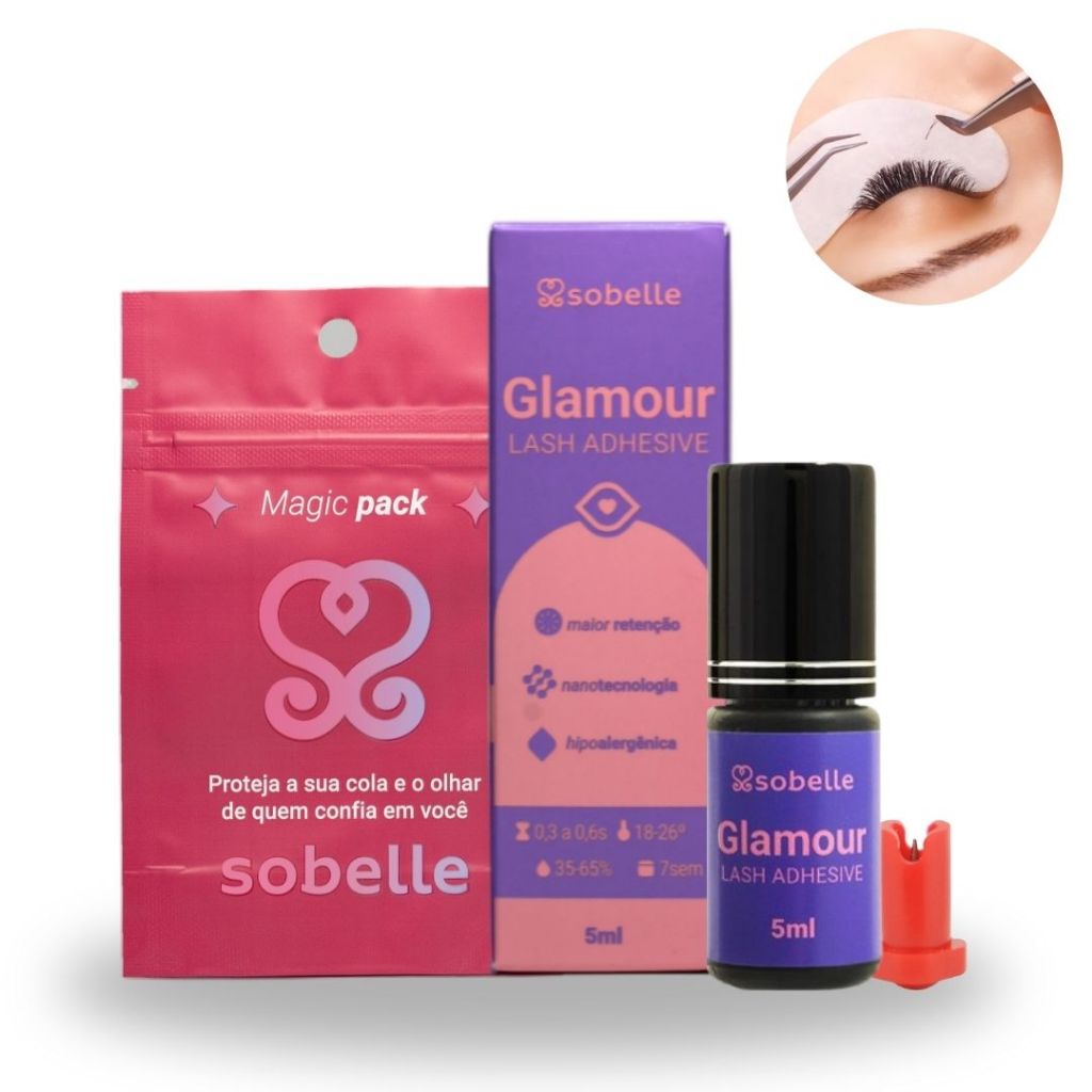 Cola Adesivo Glamour Nanotechnology Sobelle 5ml Para Extensão de Cílios em Oferta na Shopee