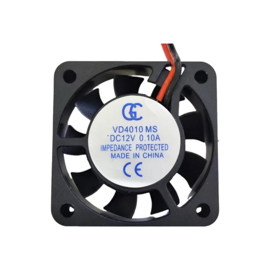 Micro Ventilador 40x40x10mm 12V Cooler Ventoinha para Refrigeração Eletrônica