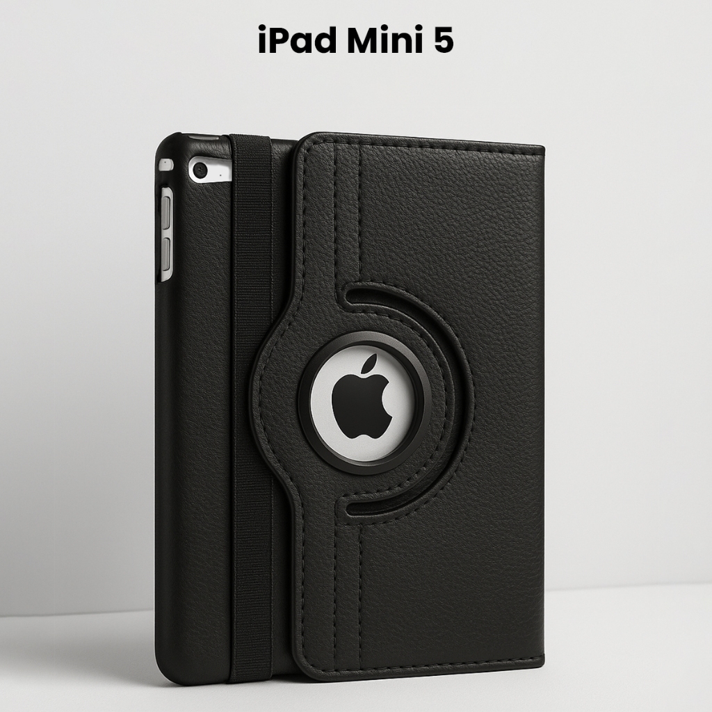 Capa iPad Mini 5 Giratória 360° Couro Sintético Suporte Rotação Ajustável Proteç