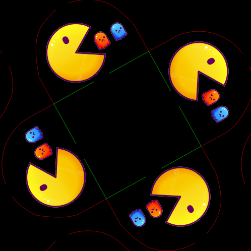 Forminhas de Doces Jogo Pacman Personalizada no Tema / Aniversário / Lembrancinha de Festa / Decoração de Festa