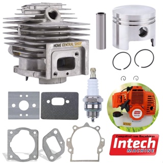 Kit Cilindro Pistão Anel Juntas Vela Para Roçadeira Intech Machine Skim 5100 5200 5500 em Oferta na Shopee