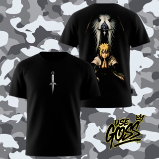 Camisa Masculina Algodão Ninja Minato  Estampa Traseira Halftone em Oferta na Shopee