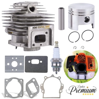Kit Cilindro Pistão Jogo Junta Vela Roçadeira 52cc A 75cc 44mm em Oferta na Shopee
