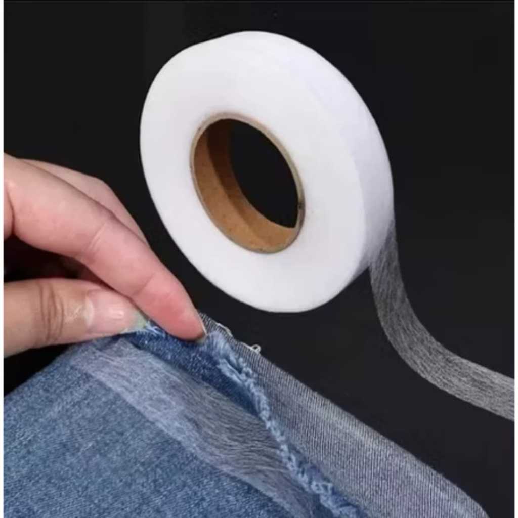 Bainha Mágica Instantânea 2.0cm x 50m Barra Fácil Sem Costura Fita Termocolante Dupla Face em Oferta na Shopee