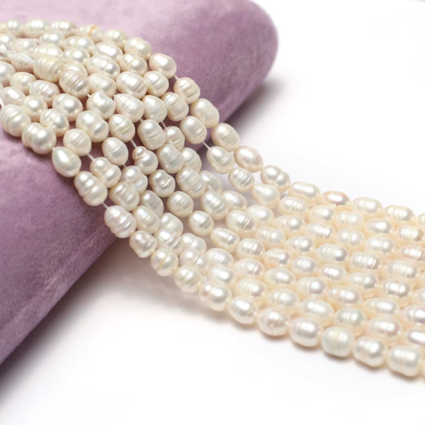 Pérolas de Água Doce Natural 33cm Fio Para Colar Pulseira Feminina Joalheria Artesanal Elegante em Oferta na Shopee