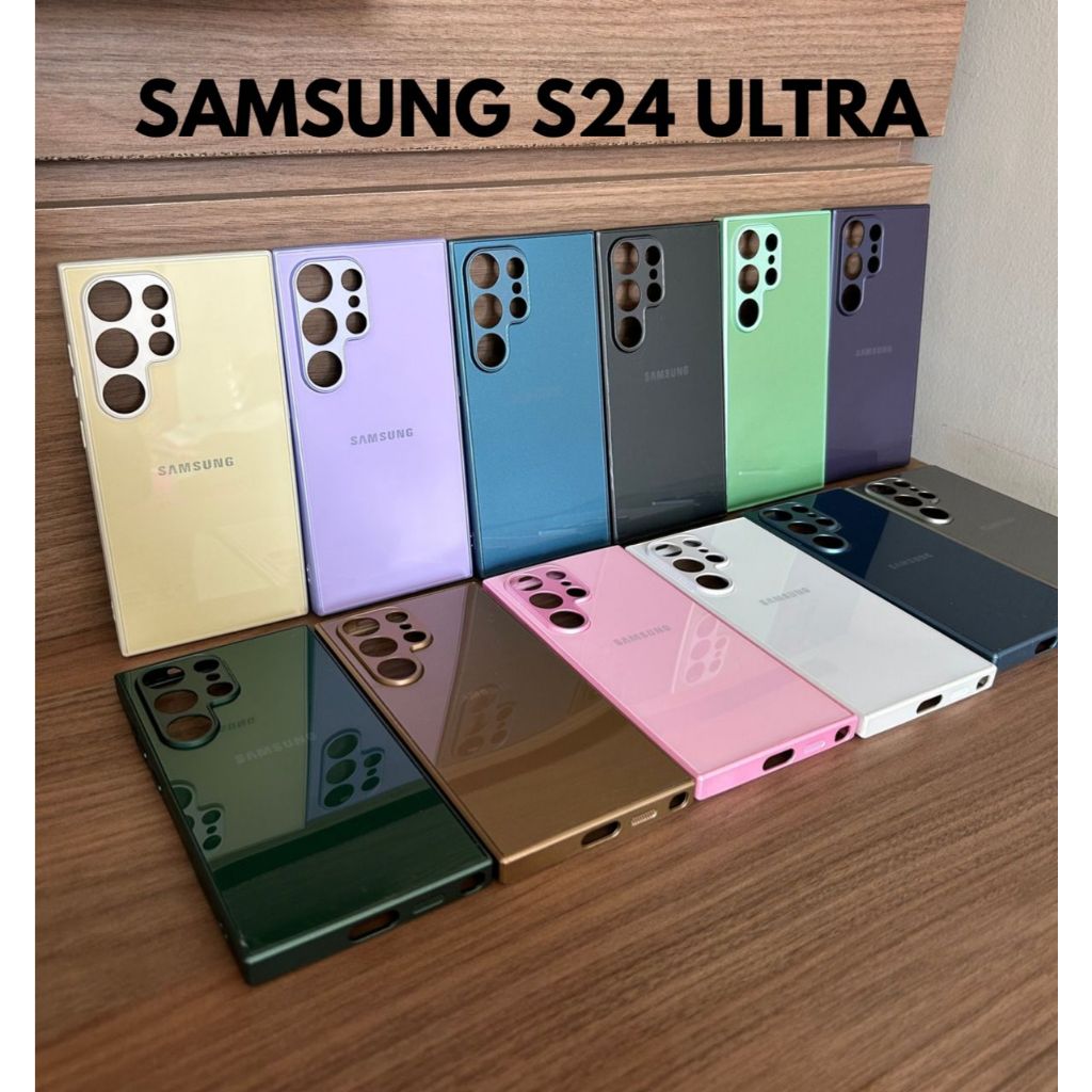 Capa para Galaxy S24 Ultra com Revestimento de Veludo e Proteção da Câmera – Encaixe Perfeito em Oferta na Shopee