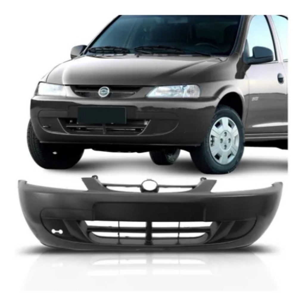 Para-choque Dianteiro Celta 00 01 02 03 04 05 06 Preto Liso