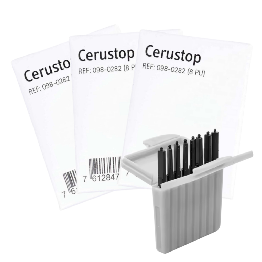 Protetor De Cera Cerustop Aparelho Auditivo Widex Phonak Unitron Argosy - 3 Un. C/ 8