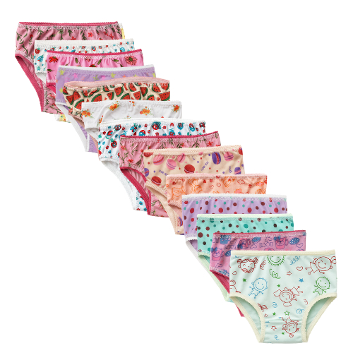 Kit de Calcinhas Infantil 100% Algodão bebe (3, 5 ou 10 Unidades) P, M, G e GG