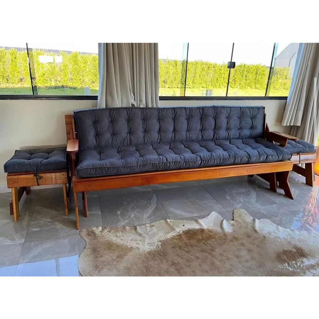 ALMOFADA FUTON 1,90 X 50 CM em Oferta na Shopee