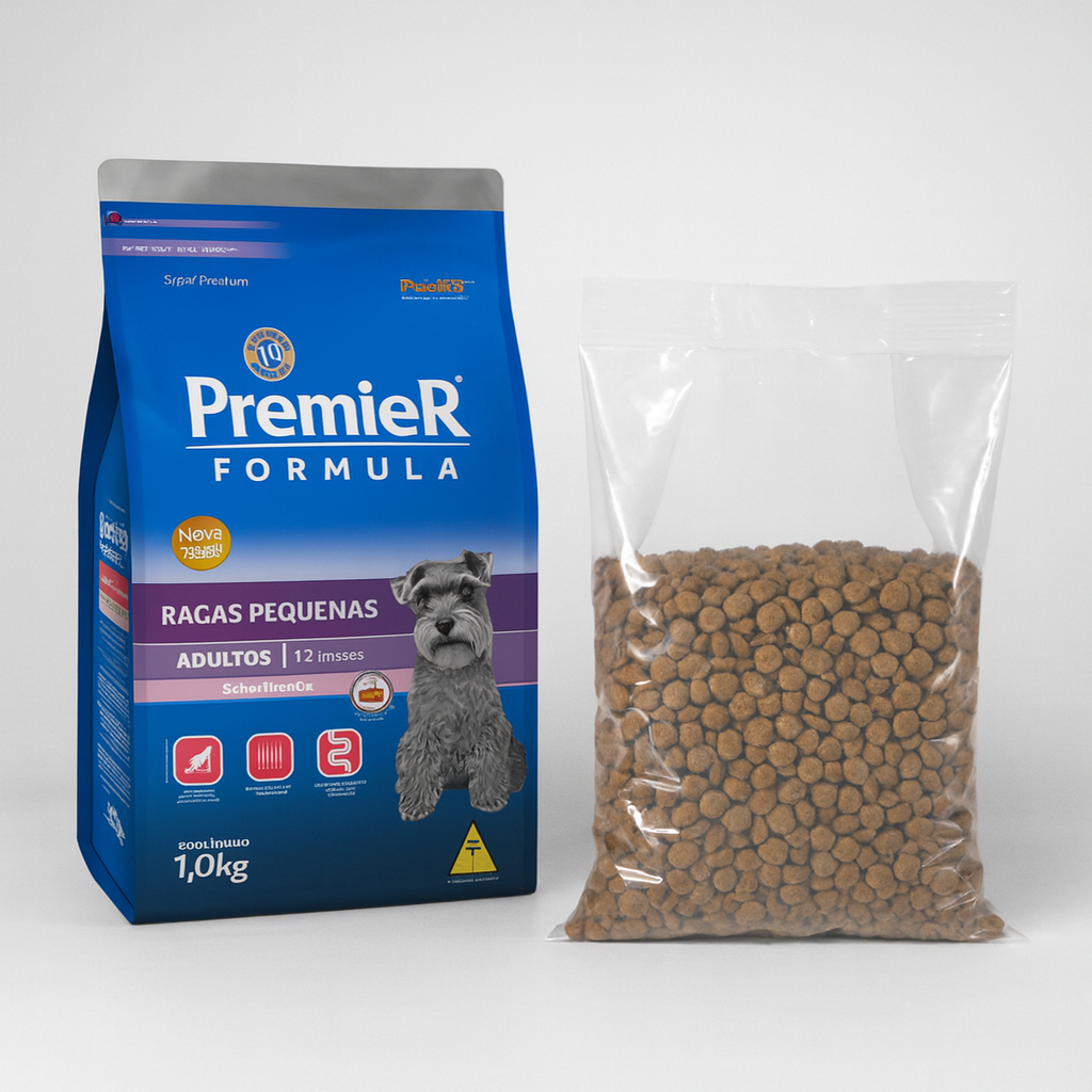 Ração Premier Pet Fórmula Cães Adultos Raças Pequenas 1kg Granel Sabor Frango Nutrição Saúde