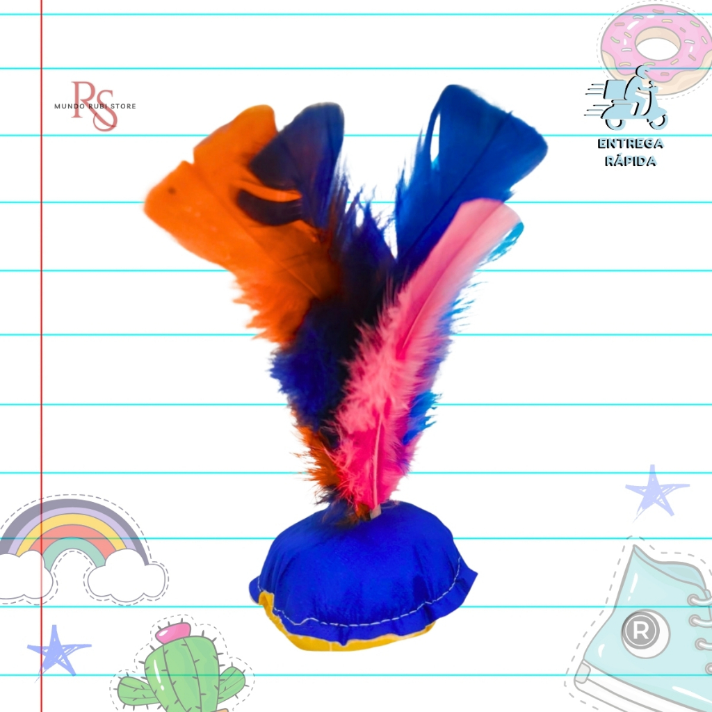 10 - 20 - 30 Petecas Infantil Prendas Festa Aniversário Brinquedo Lebrancinha Cores Diversas - Top