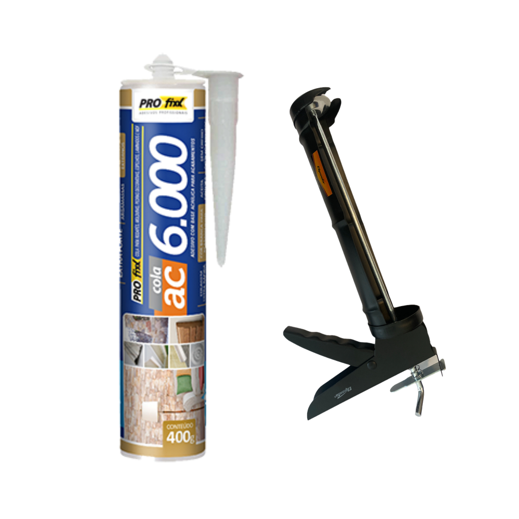 Kit Cola Extra Forte AC6000 400G + Aplicador de Bisnaga