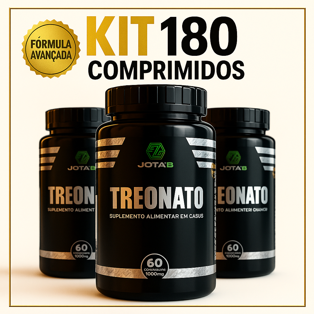 Suplemento Magnésio L - Treonato 1000mg Comprimidos | Foco, Memória e Aprendizagem | Premium