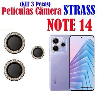 Kit (3 Pcs)Película Lente Câmera Brilho brilhante Diamante Para Redmi Note14  Note 14 4g 5g em Oferta na Shopee