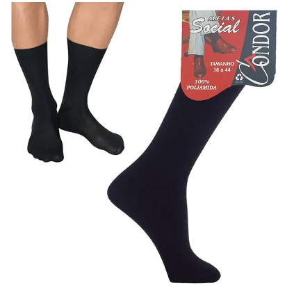 kit 3-6-12 Meias formais masculinas de alta qualidade, meias longas são finas, meias social confortáveis ​​e respiráveis em Oferta na Shopee