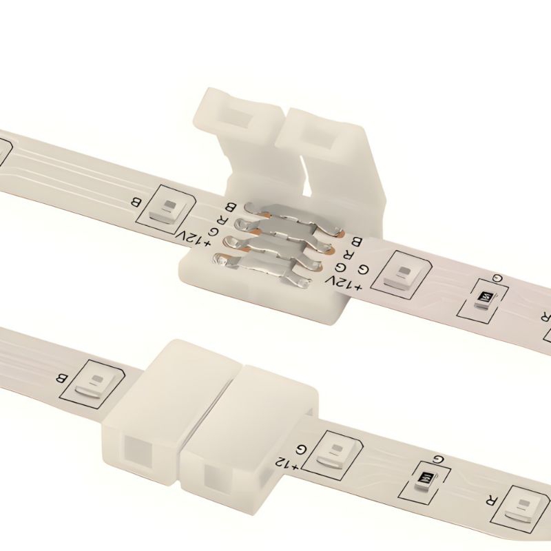 Conector Emenda Rápida para Fita LED 10MM RGB 4 Vias em Oferta na Shopee