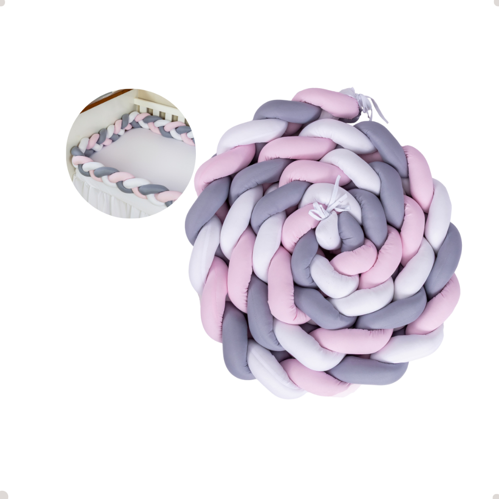 Trança De Berço 4m Decoração Encantadora Protetor Infantil