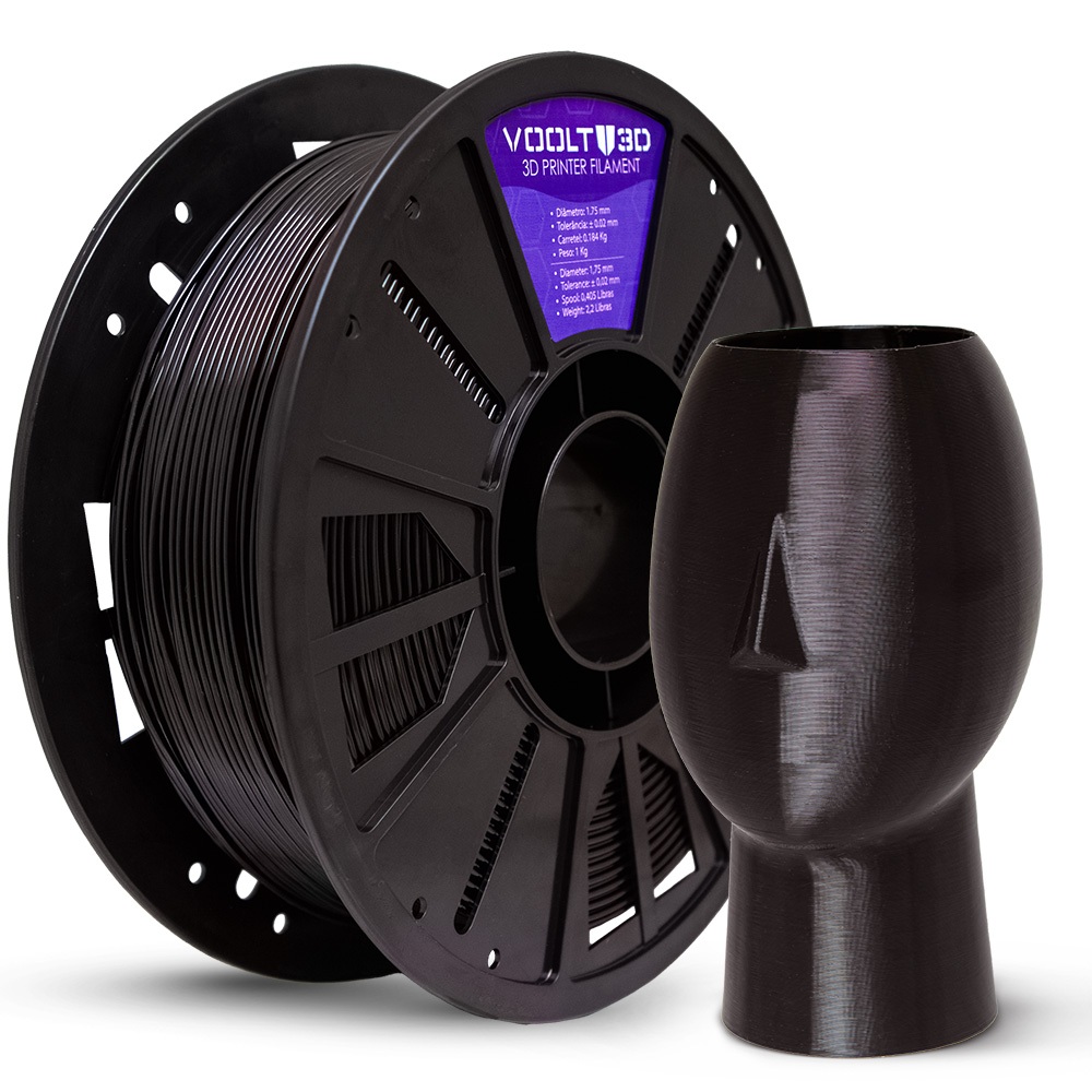 Filamento Petg Hf High Fluidity - Preto - 1kg  - Voolt3d em Oferta na Shopee