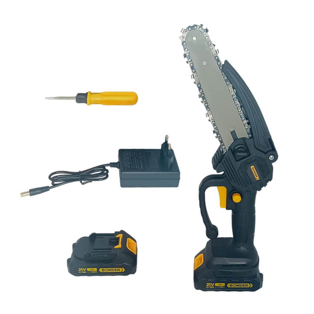 Motosserra Elétrica Portátil com Baterias Inclusas