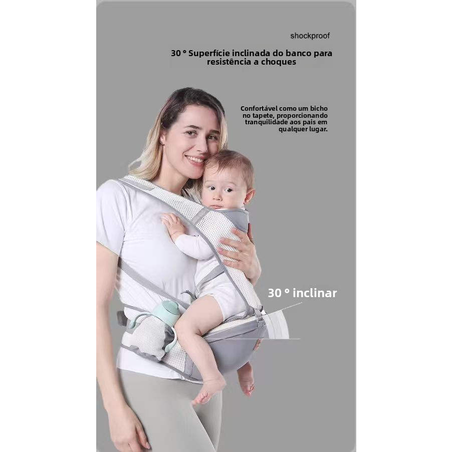 Banco De Cintura Para Bebê Canguru Bebe Passeio Varias Cores Mochila Infantil Hipseat Carrier Para Bebê premium
