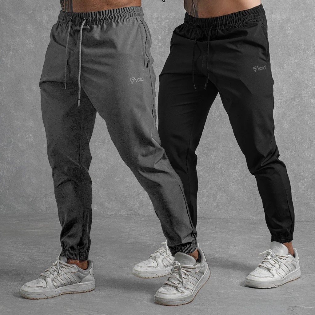 Kit 2 Calça Jogger Tactel com Elastano para Treino e Verão Masculina Academia — imagem 1