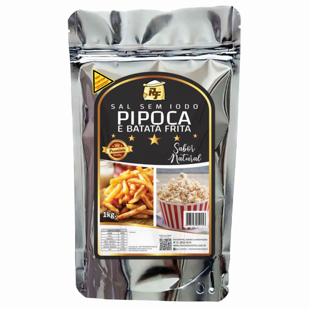 Sal Para Pipoca De Cinema (Micronizado) 1kg