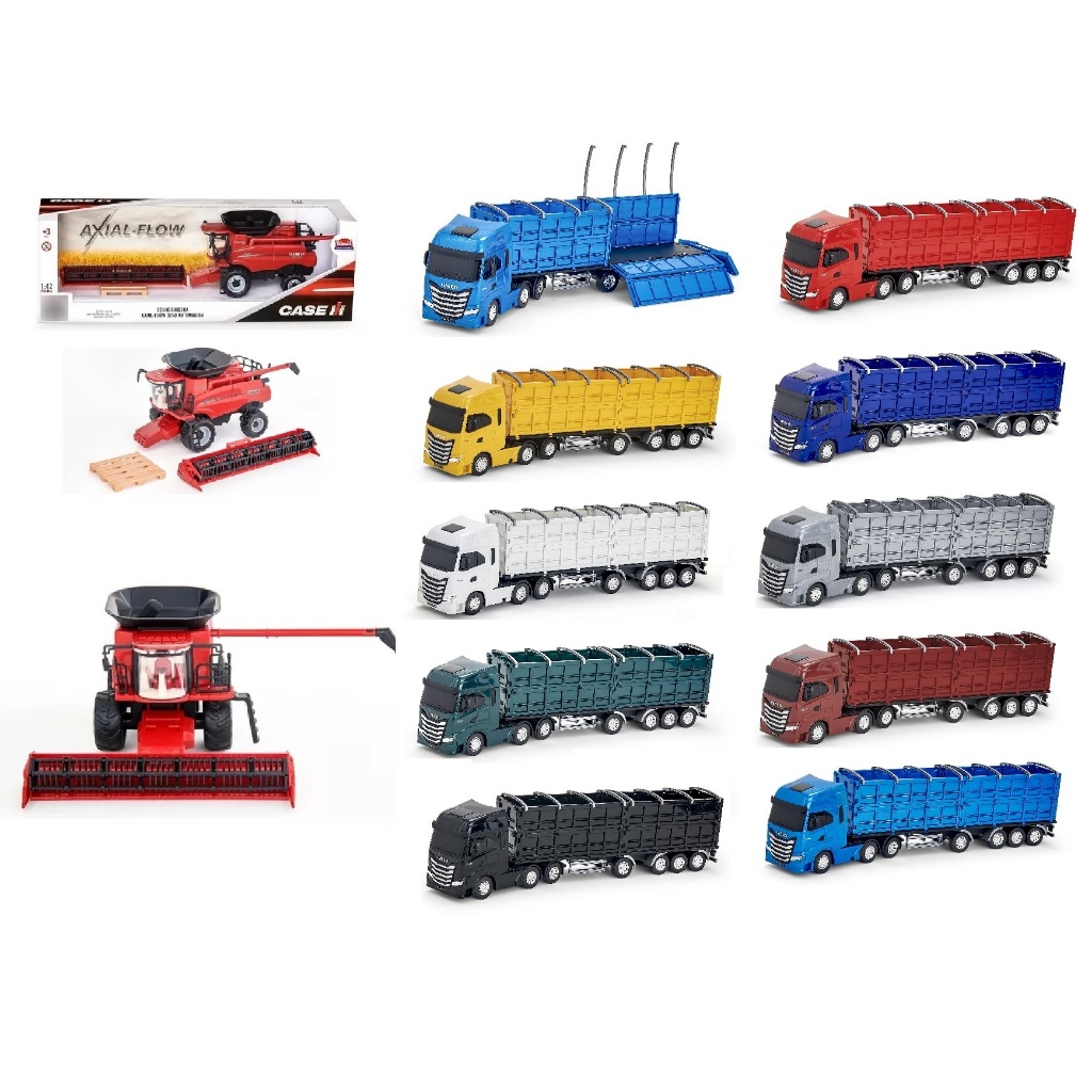 Kit Colheitadeira Axial 9250 + Caminhão Graneleiro S-way 617
