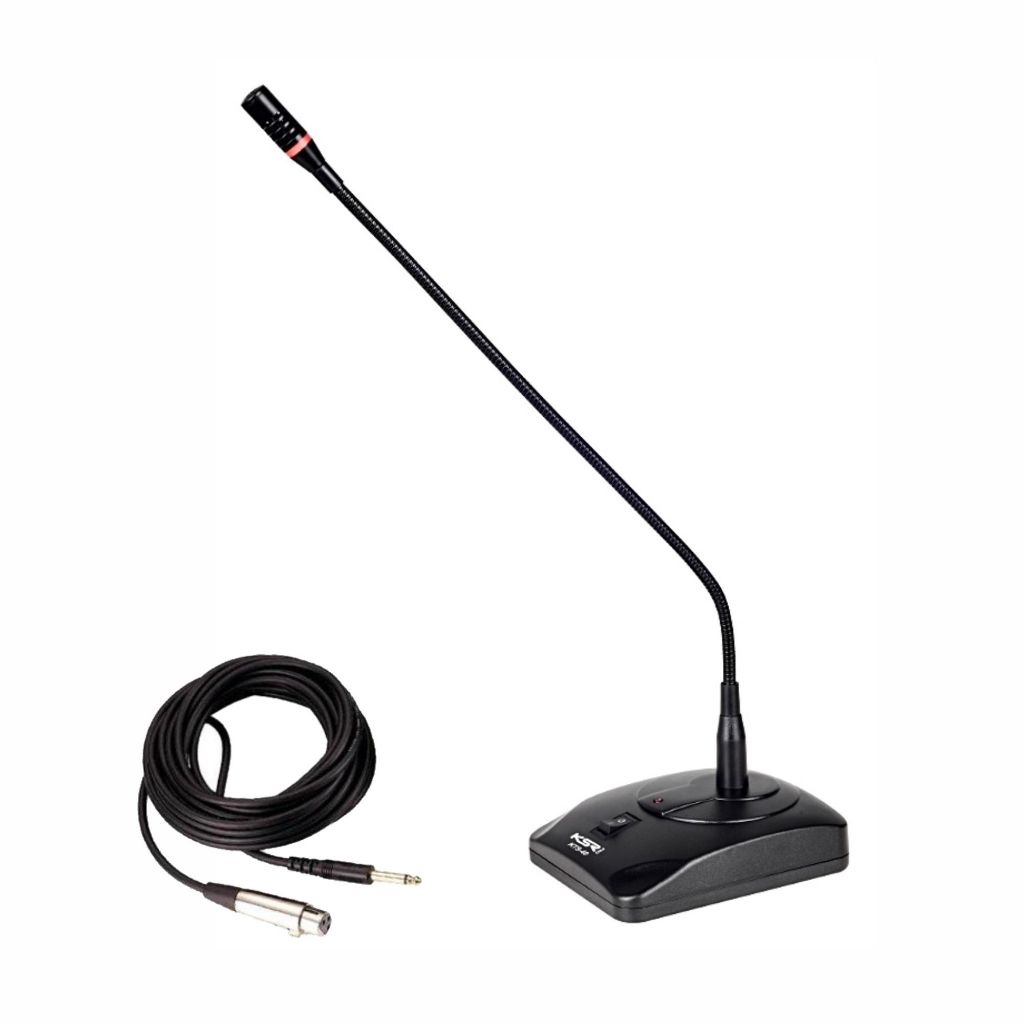 Microfone Gooseneck condensador mesa reunião ksr pro kts40