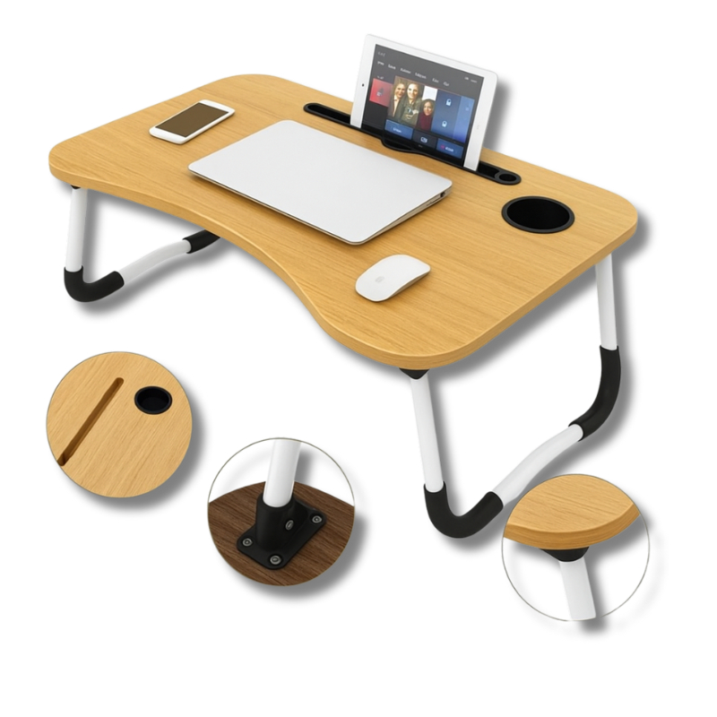 Mesa Portátil Dobrável Para Notebook Café Da Manhã Na Cama em Oferta na Shopee