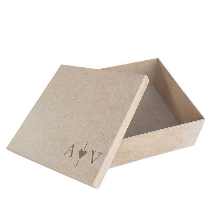10 Caixas 20x20x8 Personalizada, Convite, Casamento com Iniciais. Art. Capricho