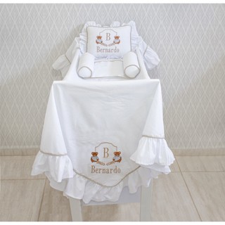 Kit Leito Maternidade 100% algodão - 2 Peças e 3 Peças | Kit Maternidade Recém-Nascido | GC