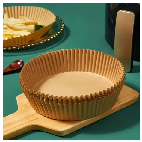 50 Papéis Descartável Air Fryer Fritadeira 20 Cm Forro Filtro
