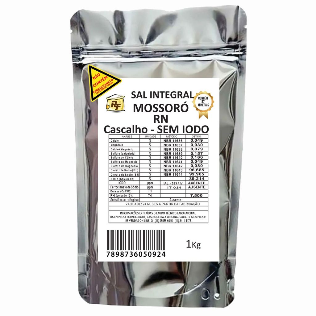 Sal cascalho integral Mossoró - RN em Oferta na Shopee