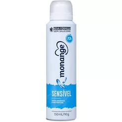 Desodorante Antitranspirante Monange Aerossol Sensível Com 150ml