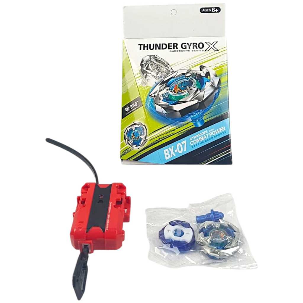 Beyblade Thunder Gyro X BX07 Com Lançador Peão de Batalha - Toys Import J24207 em Oferta na Shopee