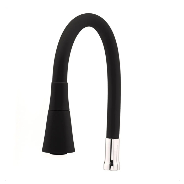 Tubo Flexível 3/4 Preto Com 2 Jatos Para Torneira Gourmet