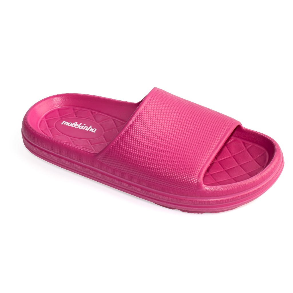 Sandália Molekinha Chinelo Slide Menina Infantil 2338-100 Pink em Oferta na Shopee