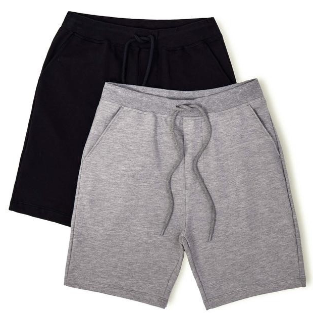 Kit Com 2 Bermudas Básicas Masculinas Em Moletom
