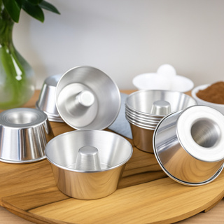 Kit Mini Formas Alumínio Nº12 Pudim Bolo Vulcão Confeitaria Doceria Gourmet em Oferta na Shopee