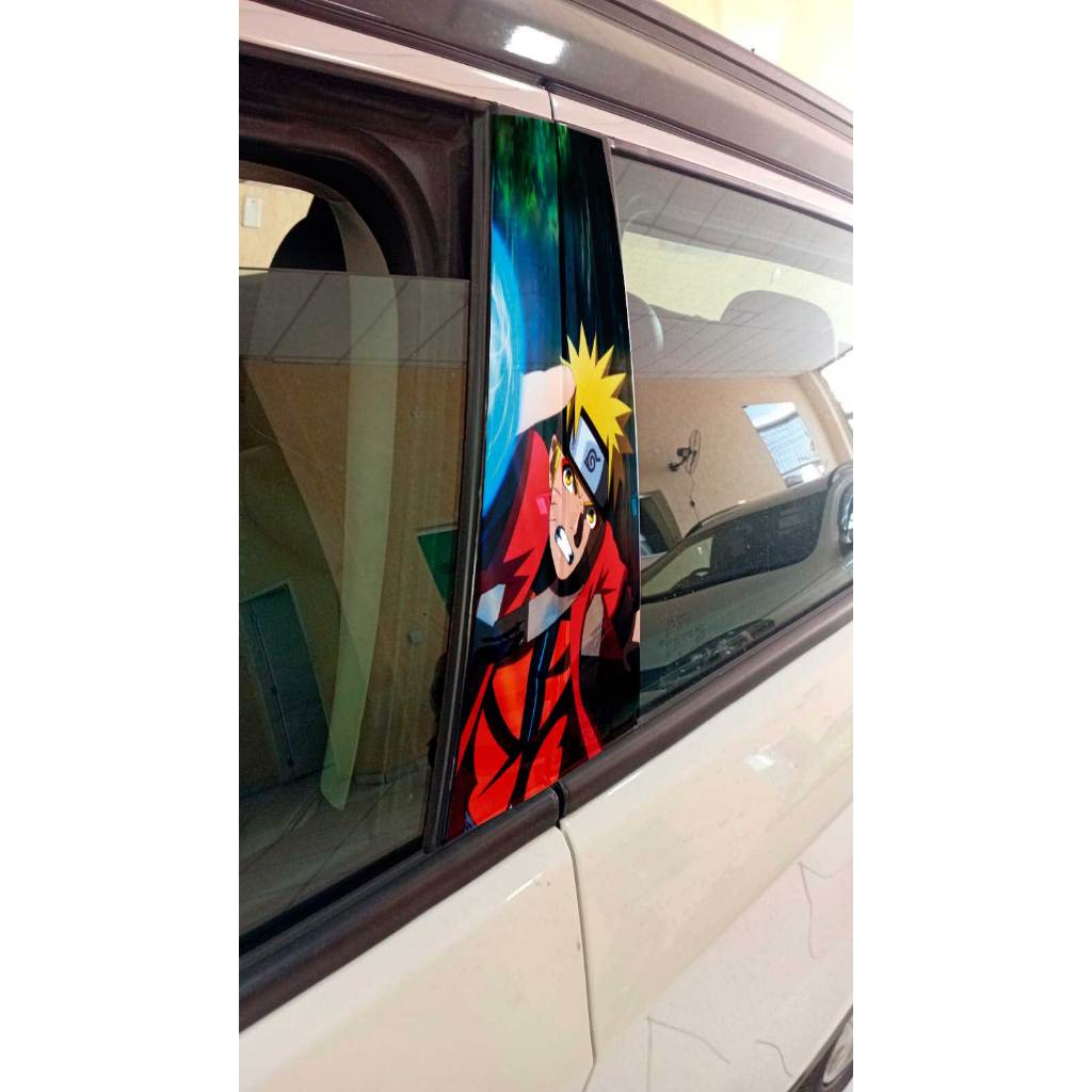 Adesivo De Coluna Central porta de carro - coleção ninja naruto itachi