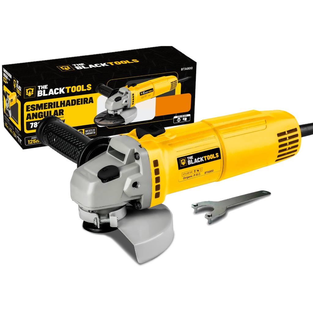 Esmerilhadeira Angular 780w Profissional 4.1/2 The Black Tools em Oferta na Shopee