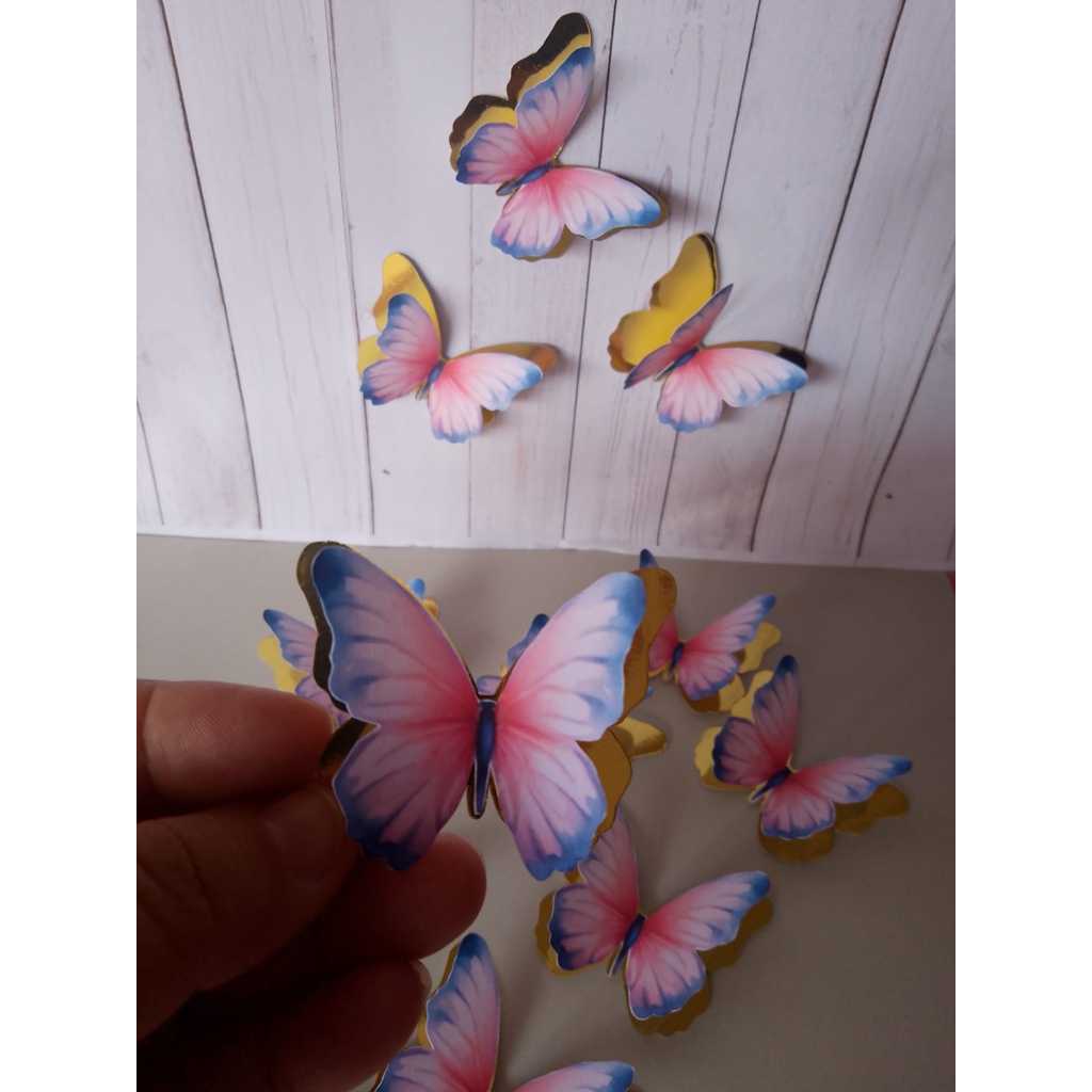 Envio Rápido-Aplique Borboletas com lamicote/decoração de bolo/Mimos/Lembrancinhas/topo de bolo