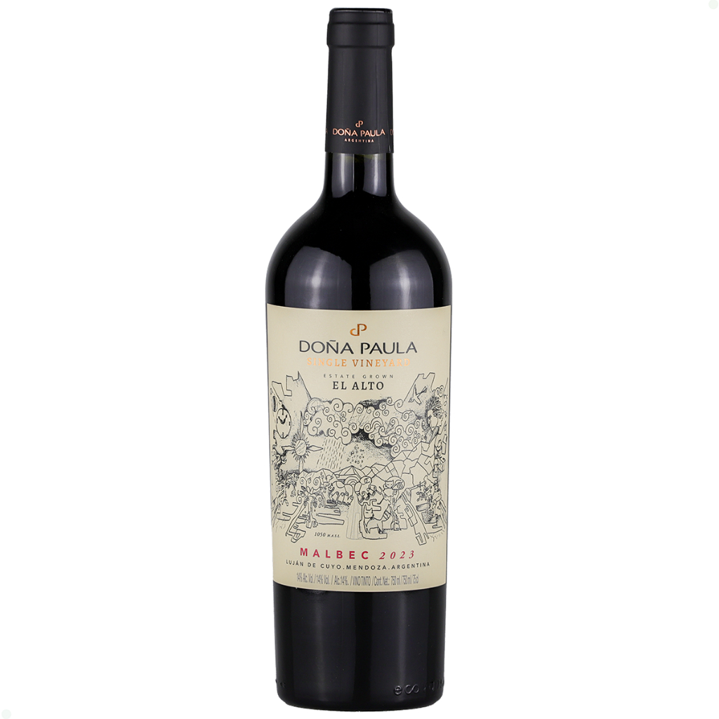 Vinho Argentino Doña Paula Single Vineyard Malbec 750ml em Oferta na Shopee