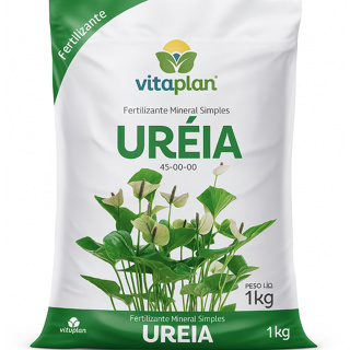 Fertilizante Uréia Mineral Simples NPK 45-00-00 1kg Vitaplan em Oferta na Shopee
